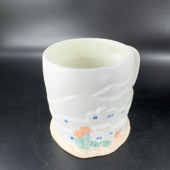 Otagiri Southwest Mug Cup Curtis Swann Embossed Sculpted Pueblo Home Single Mug - Picture 10 of 11